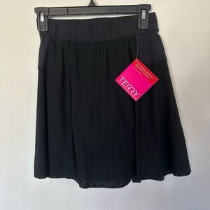 NWT Terry Black Cycling Skort Ladies Small Padded